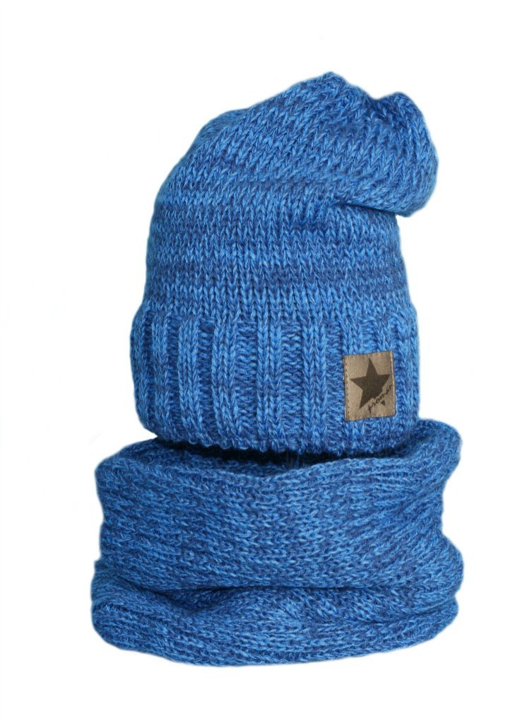 КОМПЛЕКТ ШАПКА + ДЫМОХОД 5-10 ЛЕТ ПОДШЕРСТОК POLAR