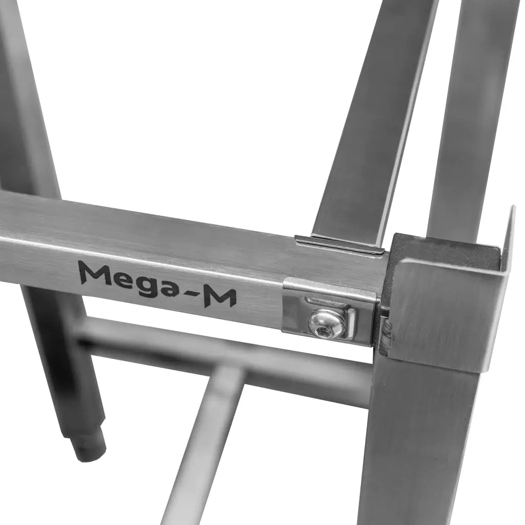 Kloc masarski rzeźniczy z drewnianym blatem 50x50x85 cm Mega-M Długość 50 mm