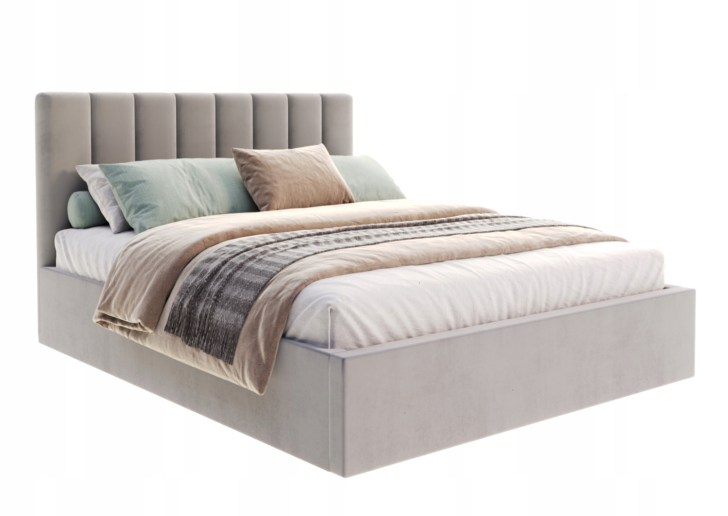 Postel 120x200 čalouněná kovová konstrukce Justin