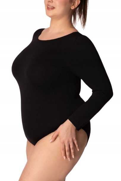 Mona Queen Size Dámské Body Longsleeve Base černé, velikost 2XL