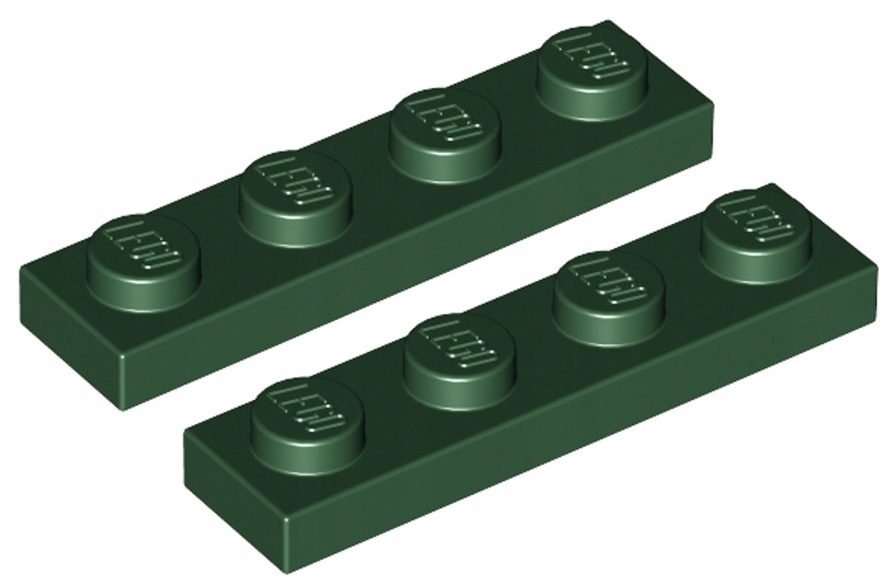 

Lego Płytka 1x4 C. Zielona (3710/6020923) 2szt