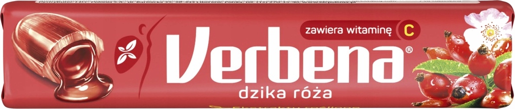 Levně Verbana Bonbóny plněné divokou růží a vitamínem C 32 g 24 ks