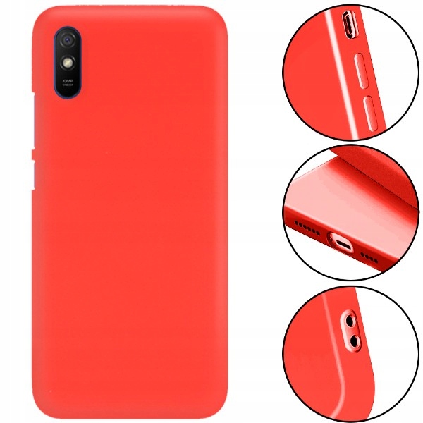 

Etui Matowe Czerwone do Xiaomi Redmi 9A Guma Case