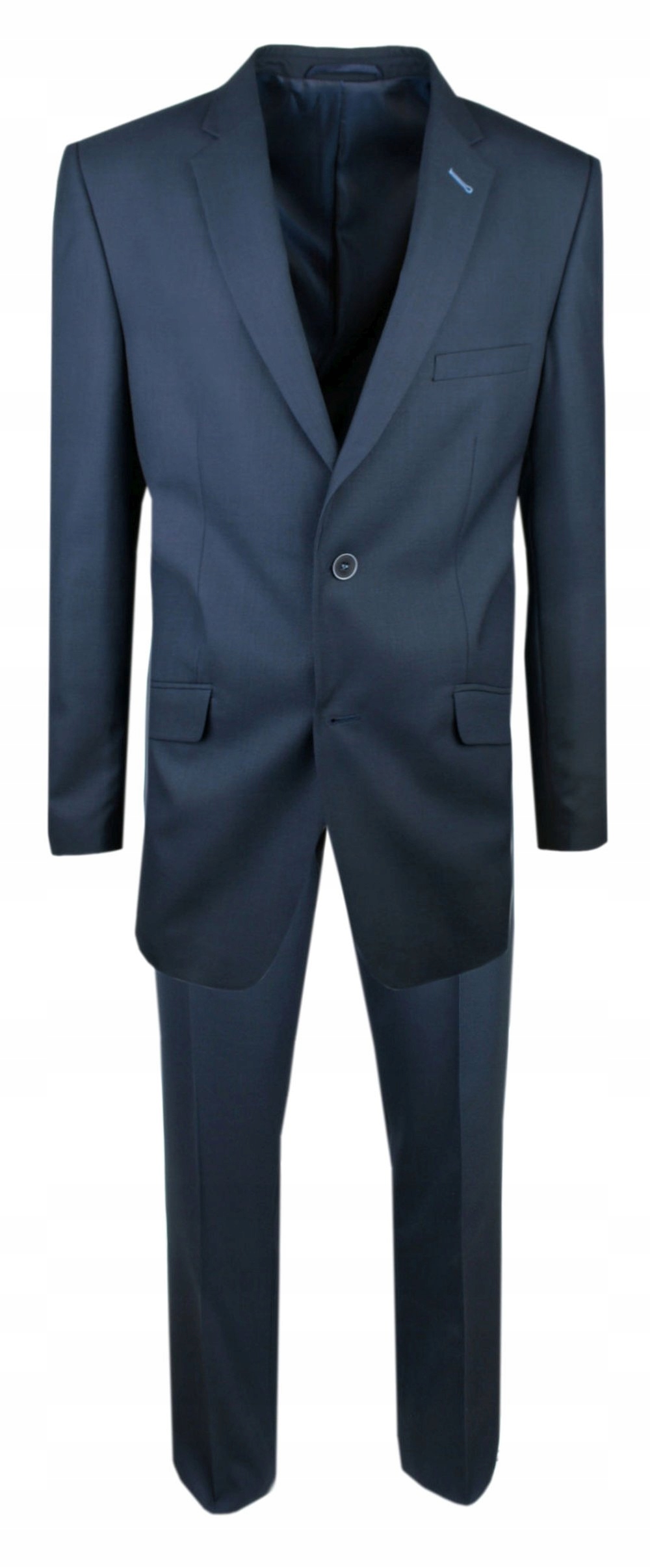 Pánský oblek s pravidelným střihem Casino modro-ocelový 182/112/98