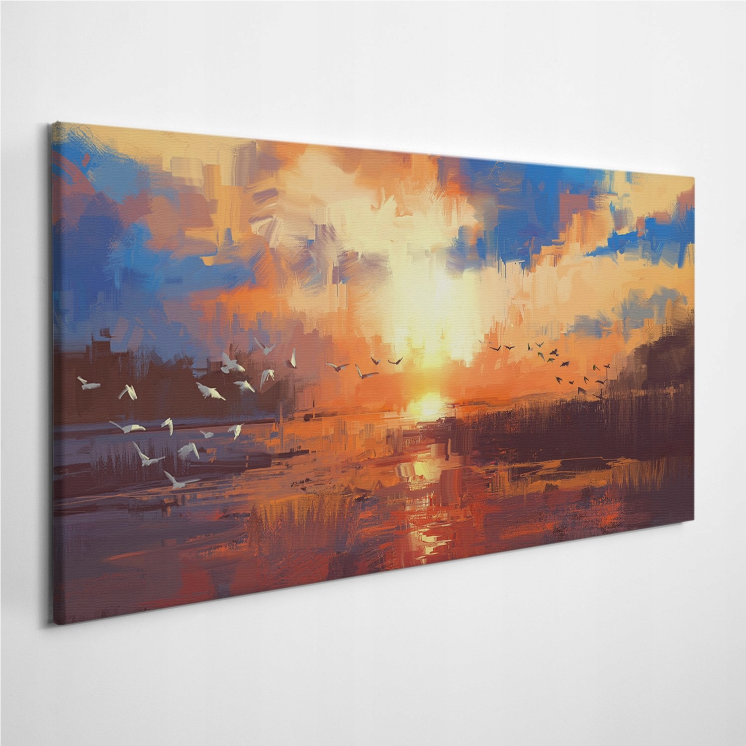 

Fotoobraz na płótnie Zachód Słońca Jezioro 120x60