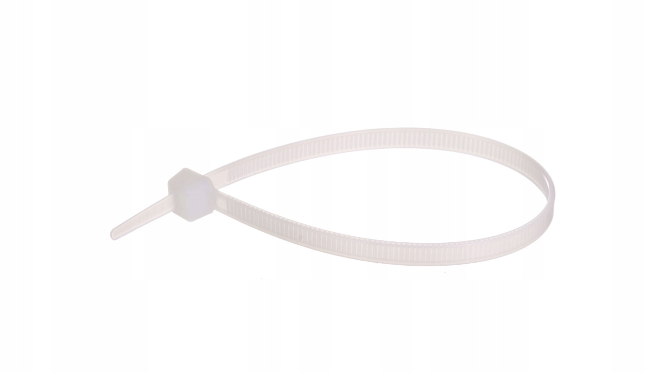 Ergom Opaska taśma kablowa biała 4,8 mm x 200 mm 100 szt.