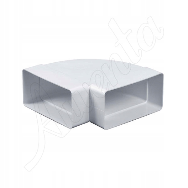 

Kolano wentylacyjne poziome 55x110mm Pcv 45 stopni