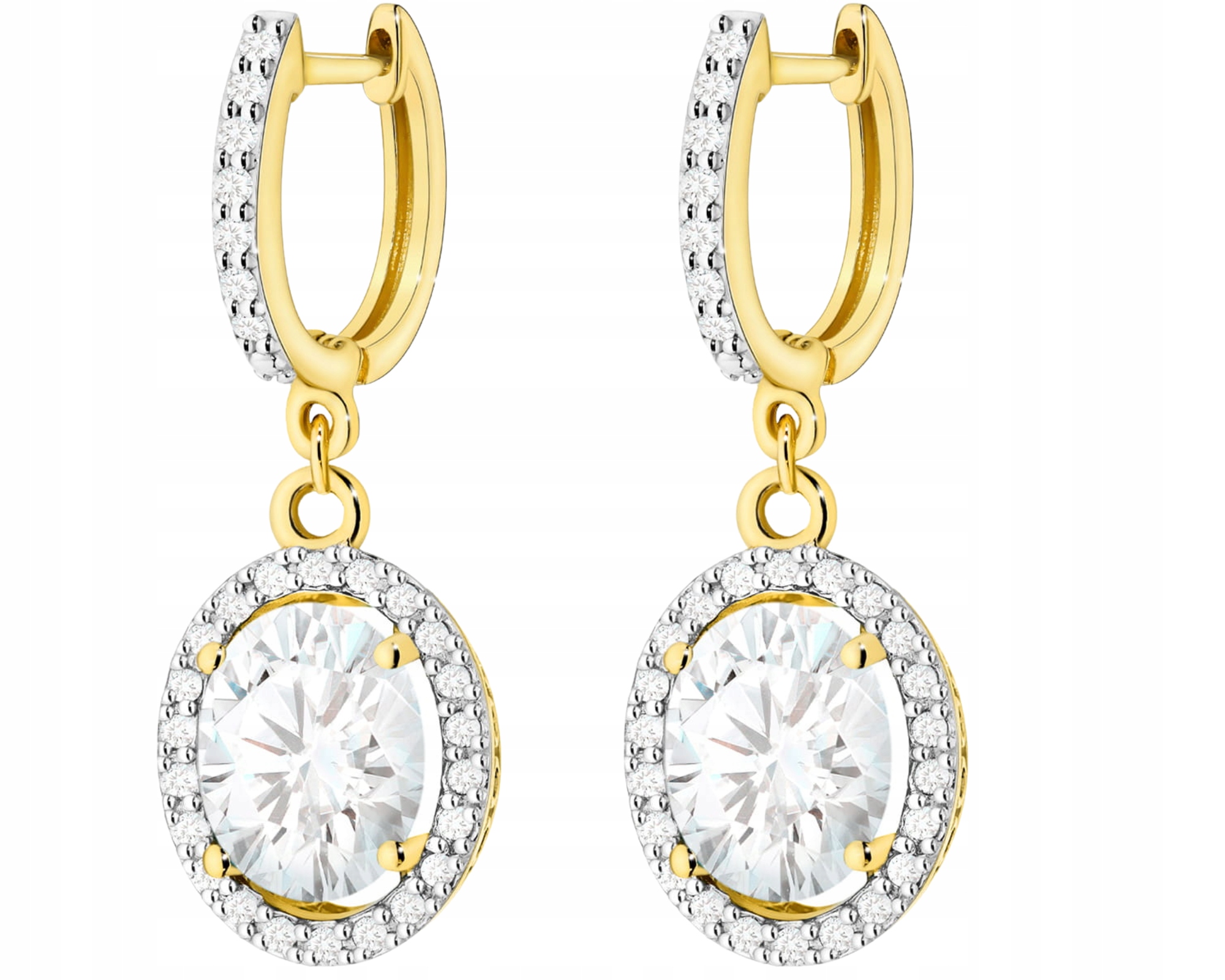 Náušnice Visokými Diamanty, Laboratoriálními Diamanty 3,80 KArátu, Gravírování Dárek