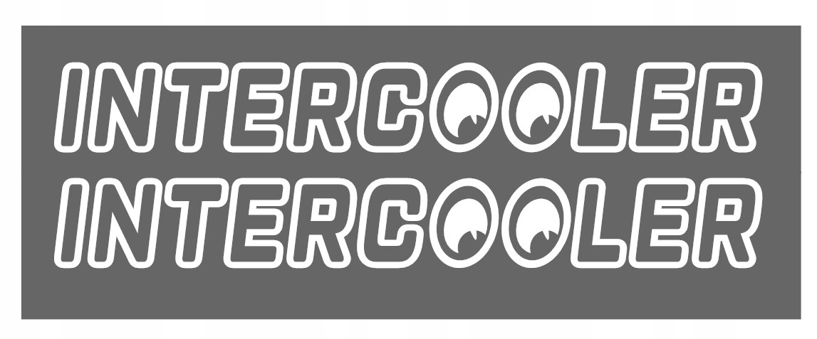 Naklejki Intercooler na boczną szybę ciężarówki do Scania Daf Mercedes