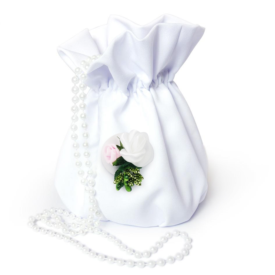 ZESTAW: WIANEK I TOREBKA KOMUNIJNA - WOREK Z PRZYPINKĄ Okazje komunia