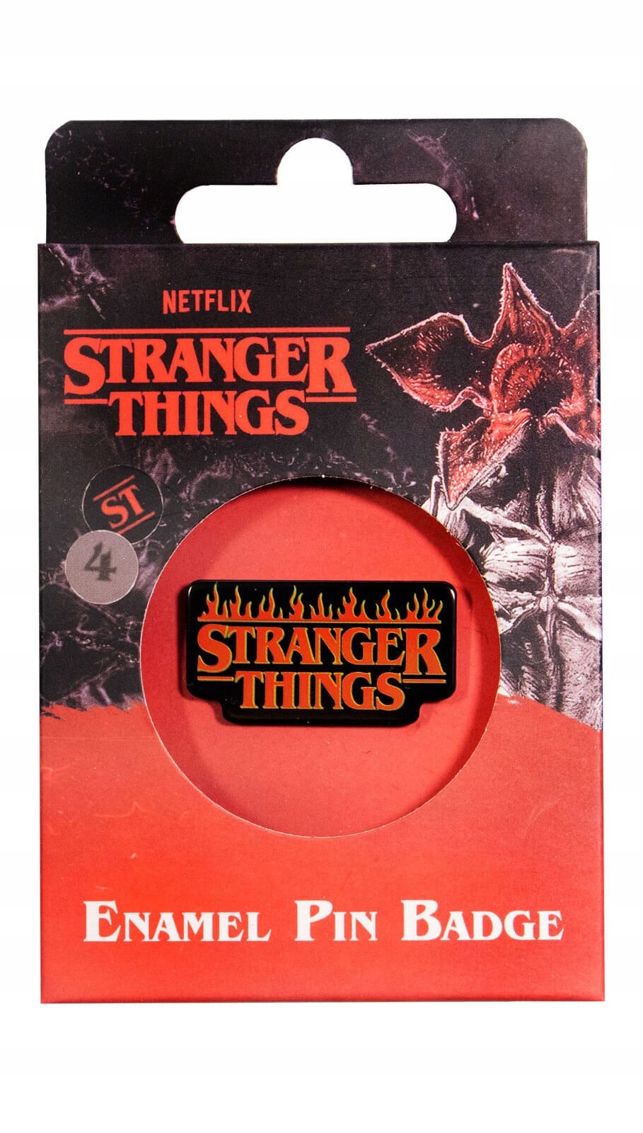 Przypinka do ubrań Stranger Things Fire metalowa Marka Pyramid