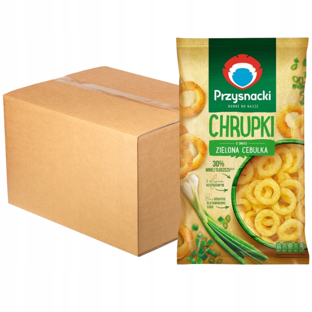 Levně Przysnacki Křupky s příchutí jarní cibulka 140 g x 15 kusů