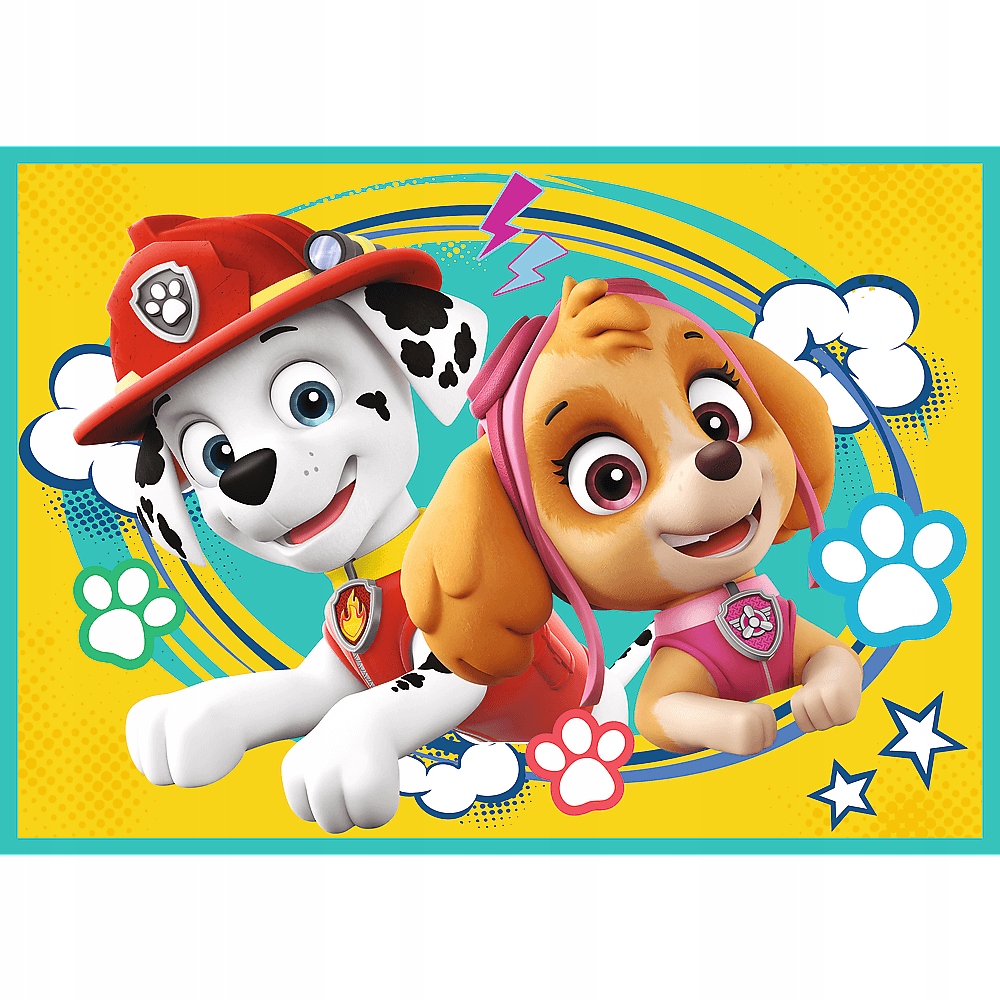 PUZZLE 4W1 UKŁADANKA DLA DZIECI EKIPA PSI PATROL PAW PATROL PIESKI 3+ TREFL Kod producenta 34346