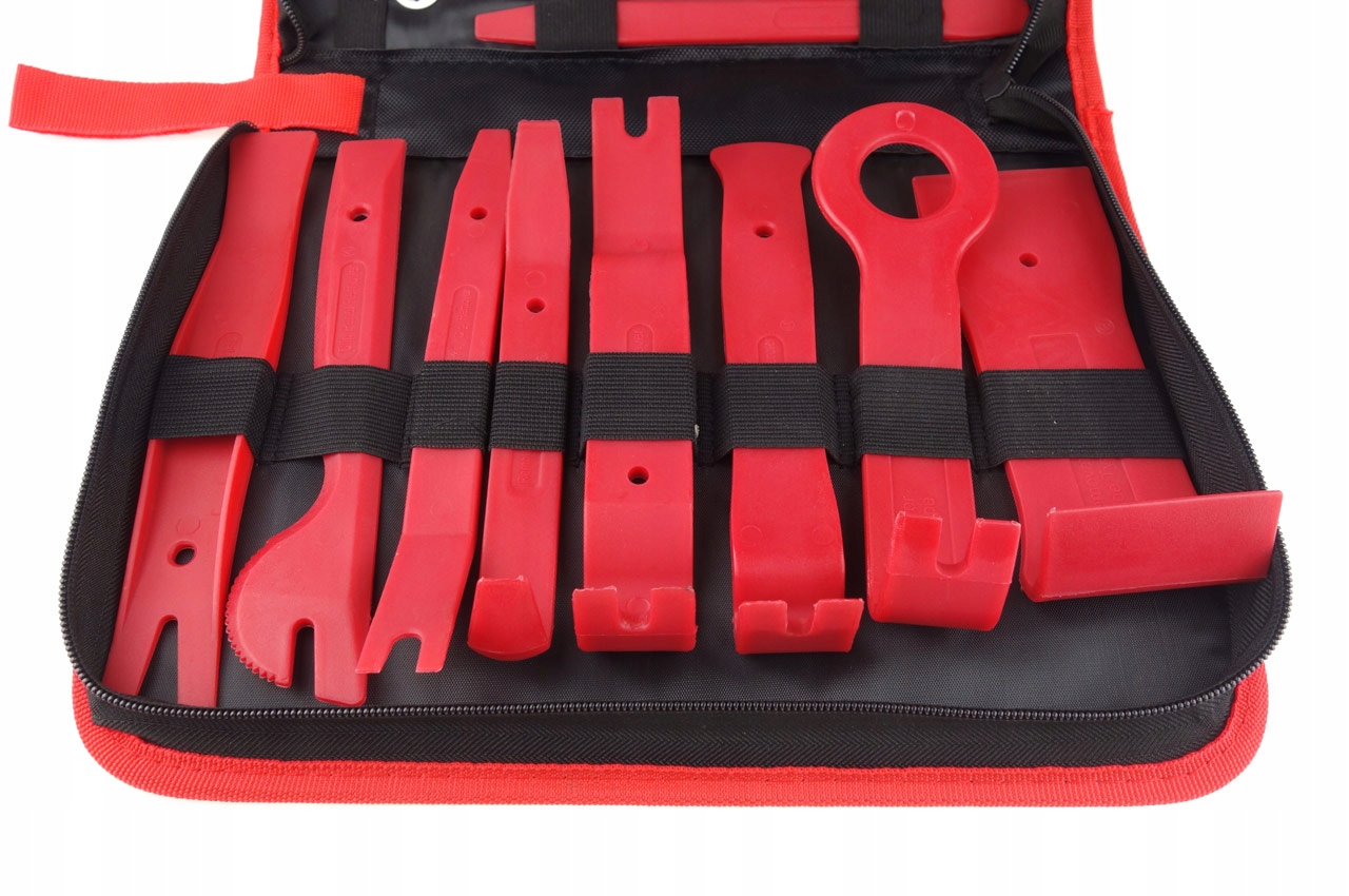 ŚCIĄGACZE KLUCZE DO RADIA TAPICERKI KLIPSÓW ZESTAW WYIMAKÓW W ETUI Kod producenta 02419