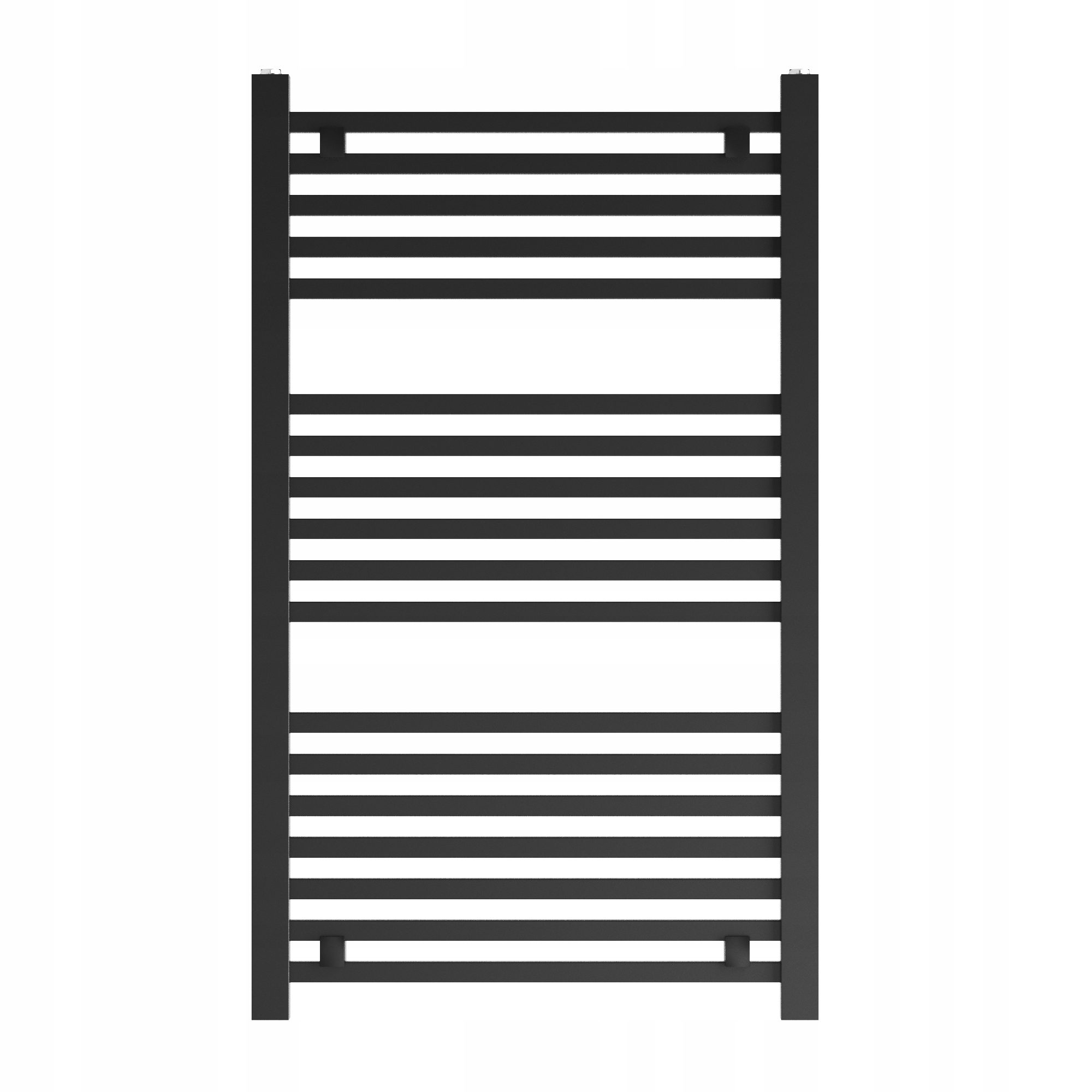 Kúpeľňový Ohrievač Čierny Rebrík 100x60 cm Moderný Kalorifer Bergen