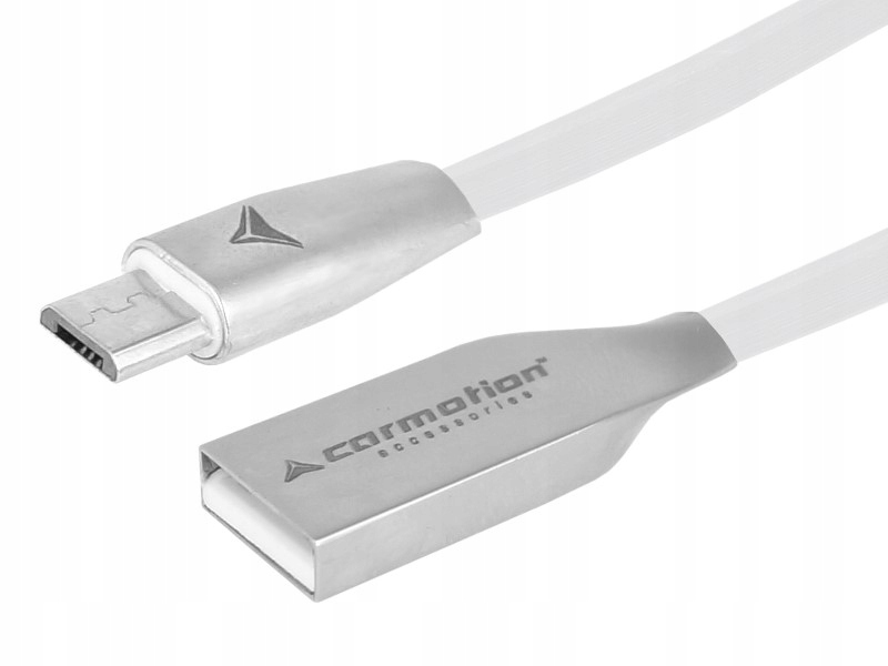 Kabel do ładowania i synchronizacji, 120 cm, Usb micro Usb, biały