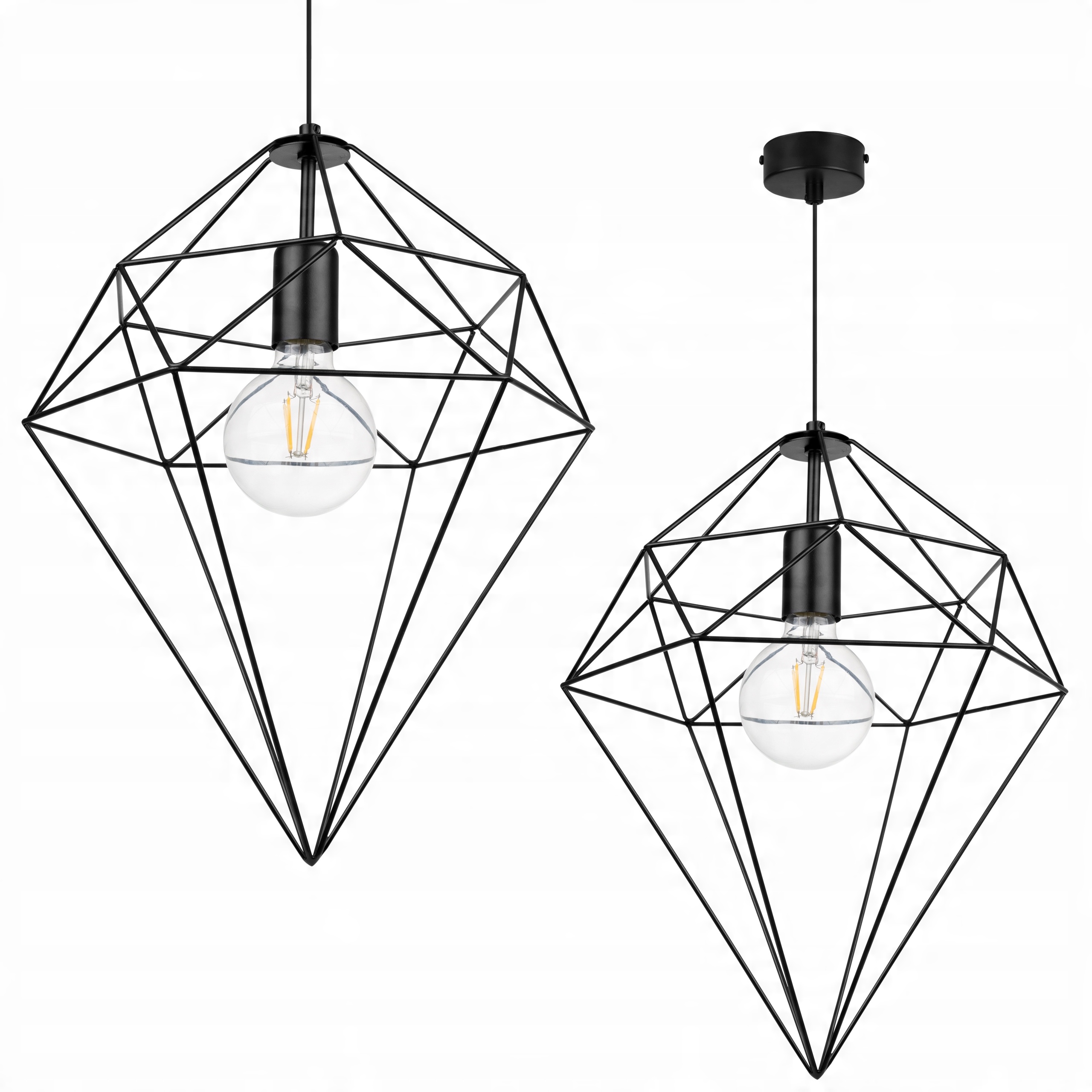 

Lampa Wisząca Sufitowa Żyrandol Plafon Led z drutu