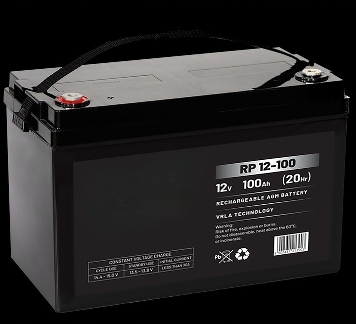 Akumulator 12 Volt 100Ah RECO GŁĘBOKIE ROZŁADOWANIE KAMPER OZE UPS