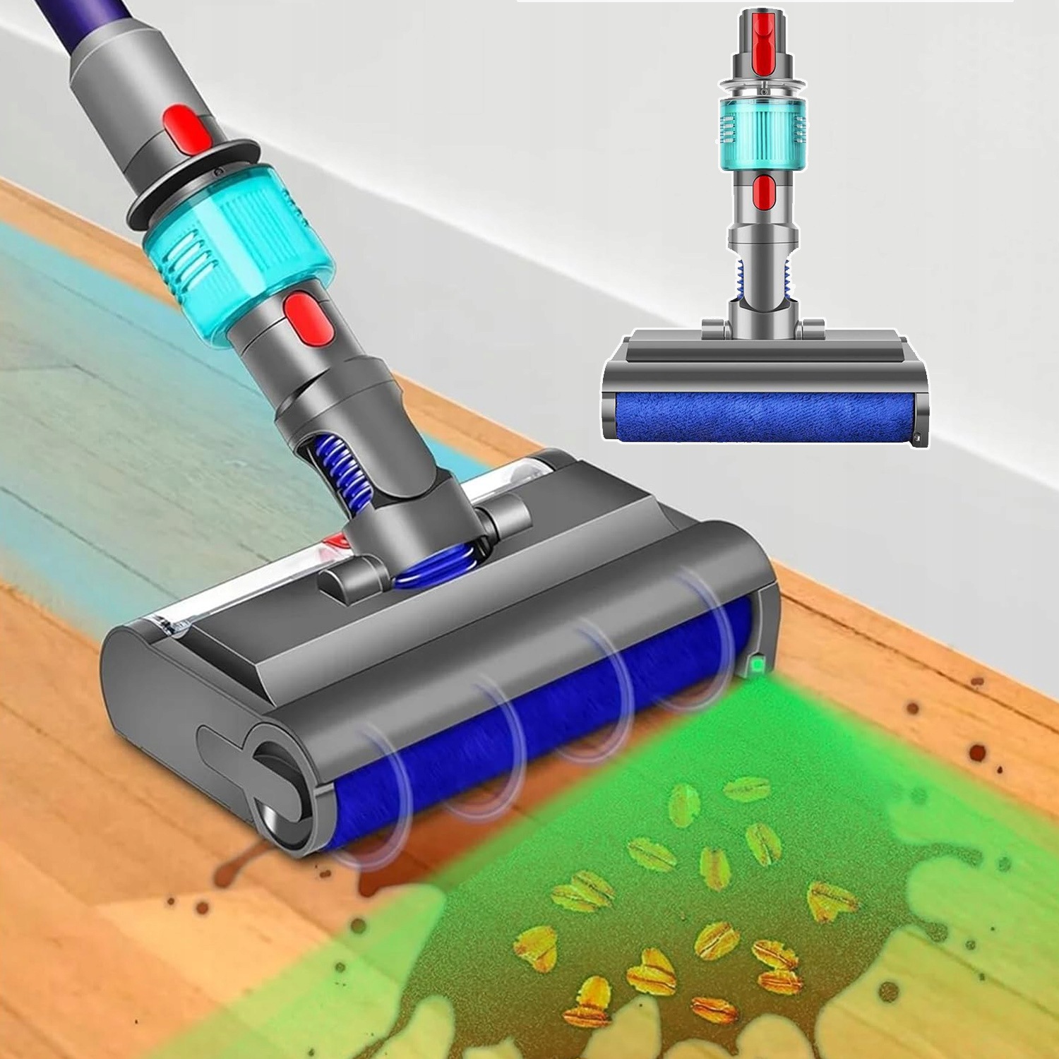 Kefa Kompatibilná S Vysávačom Dyson V7, V8, V10, V11, V15 S Lampami