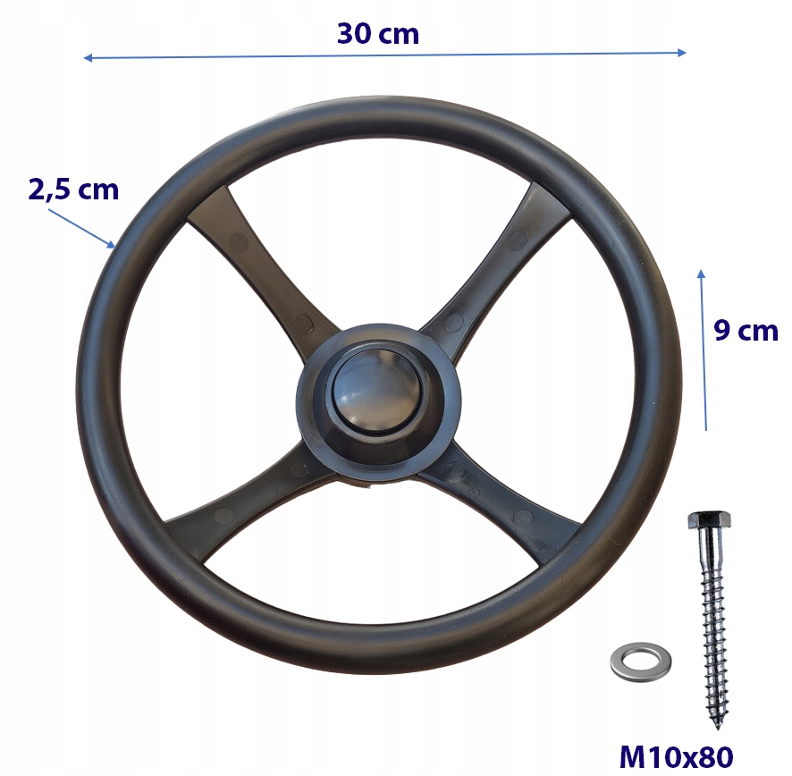 SUN - KIEROWNICA RUCHOMA NA PLAC ZABAW CZARNA GY Marka MK-PLAST