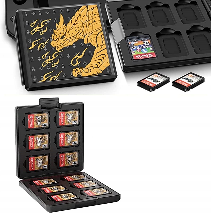 Krabička pouzdro 12 x karty s hrami pro Ns Switch Lite Oled Monster Hunter Rise