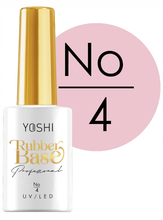 YOSHI Rubber Base 4 do paznokci hybryd baza 10ml