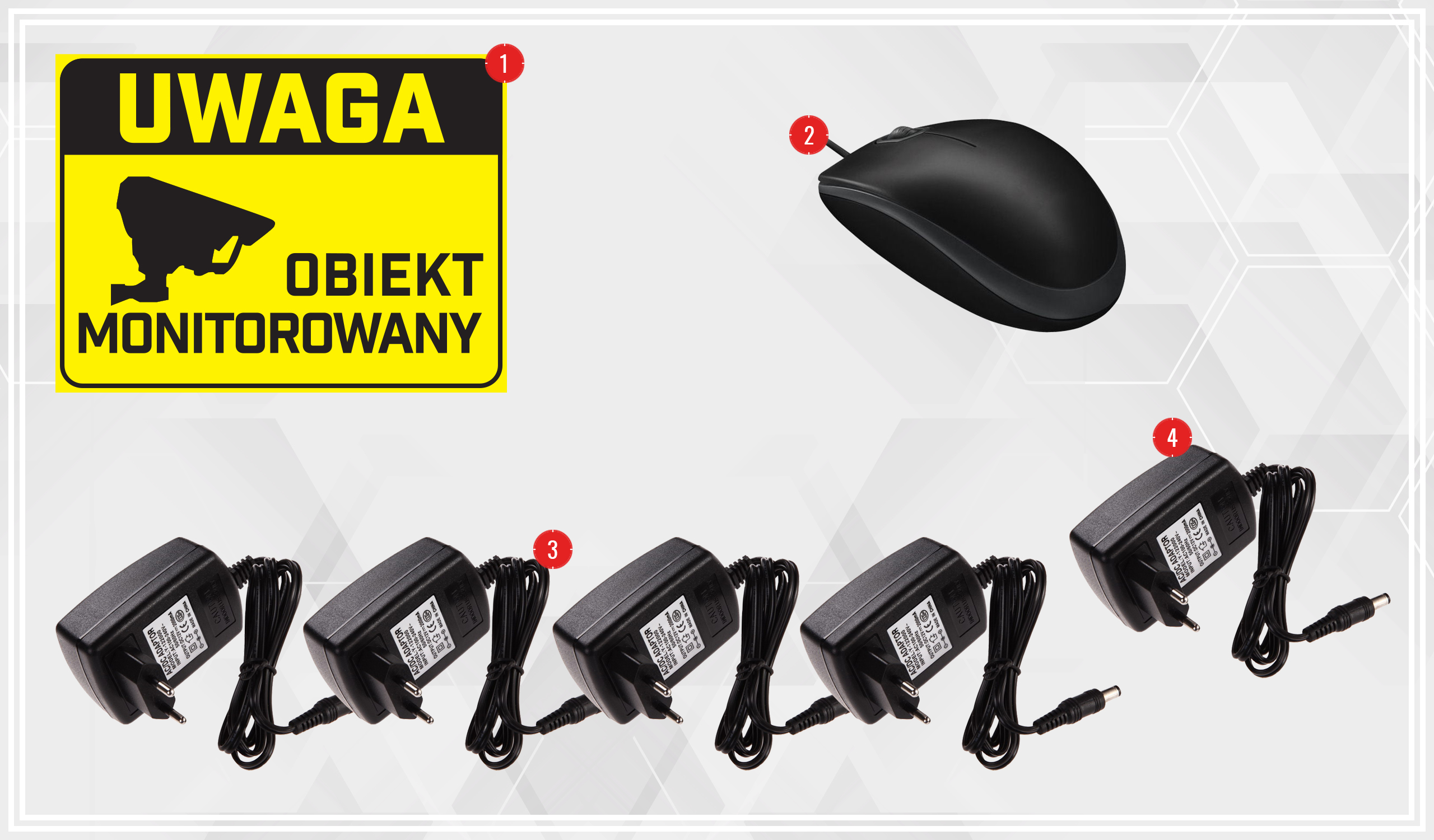 KOMPLETNY ZESTAW MONITORING 4 KAMERY 8Mpx WIFI 2TB Liczba obsługiwanych kamer 4