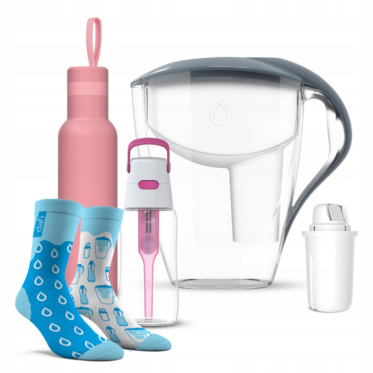 Niezbędnik Studenta Dafi Zestaw3 Butelka Termiczna Dzbanek Butelka