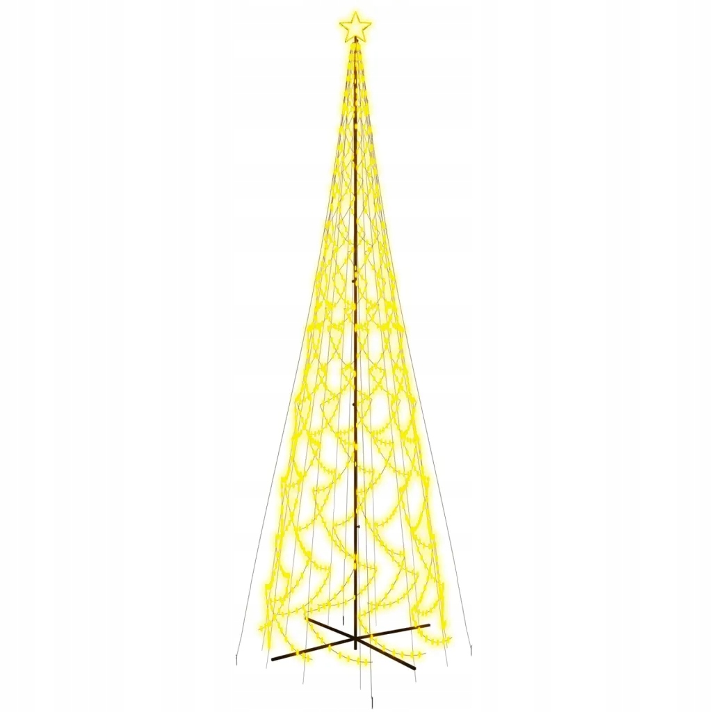 CHOINKA LED ZEWNĄTRZ OZDOBY DEOKRACJE ŚWIĄTECZNE ŚWIATEŁKA ZEWNĄTRZNE 800cm