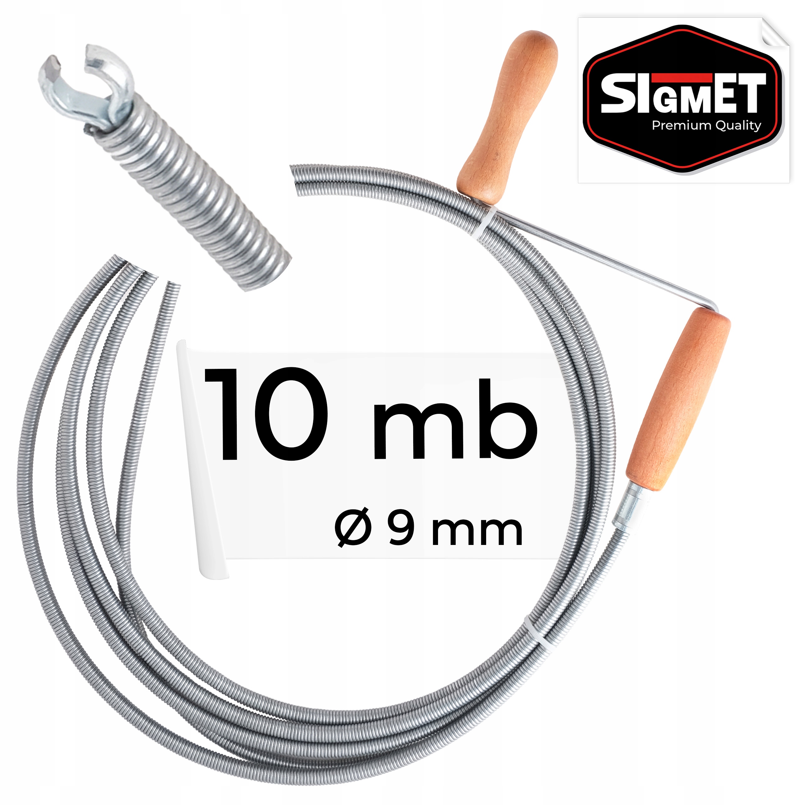 Kanalizační zmijka pružina kanalizační spirála pro trubky 10 m.