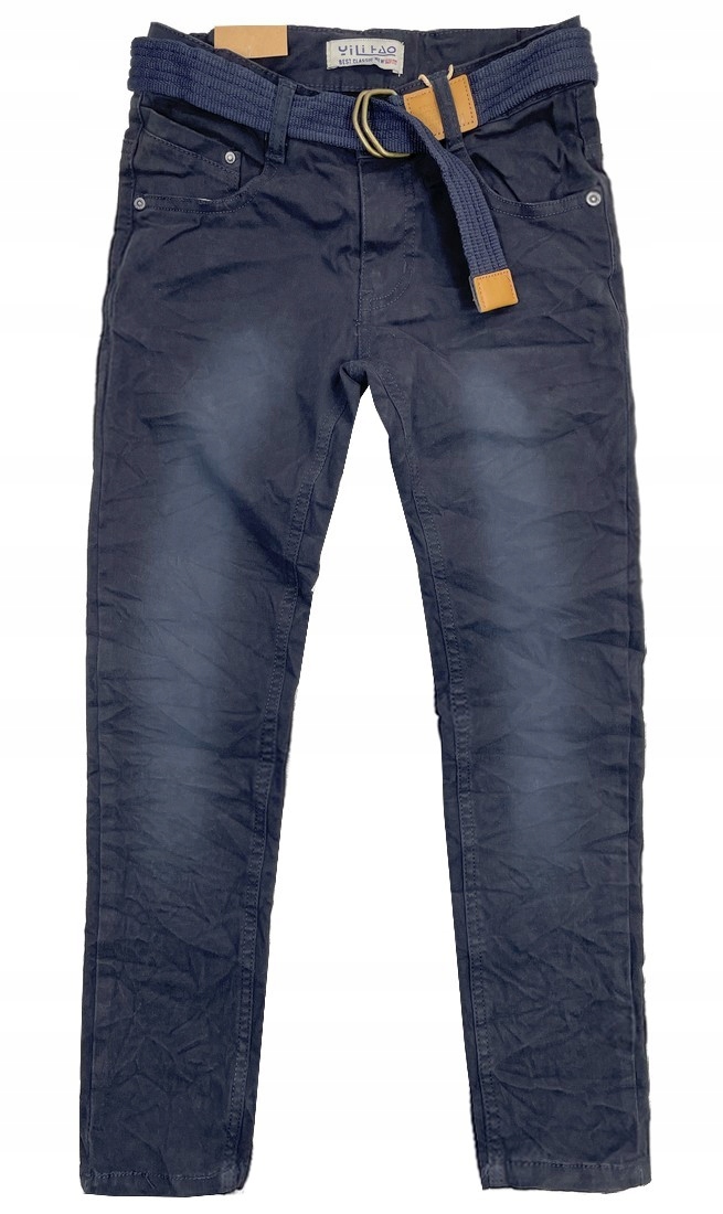 

Spodnie slim Pogniecione r 16 158/164 cm Granat