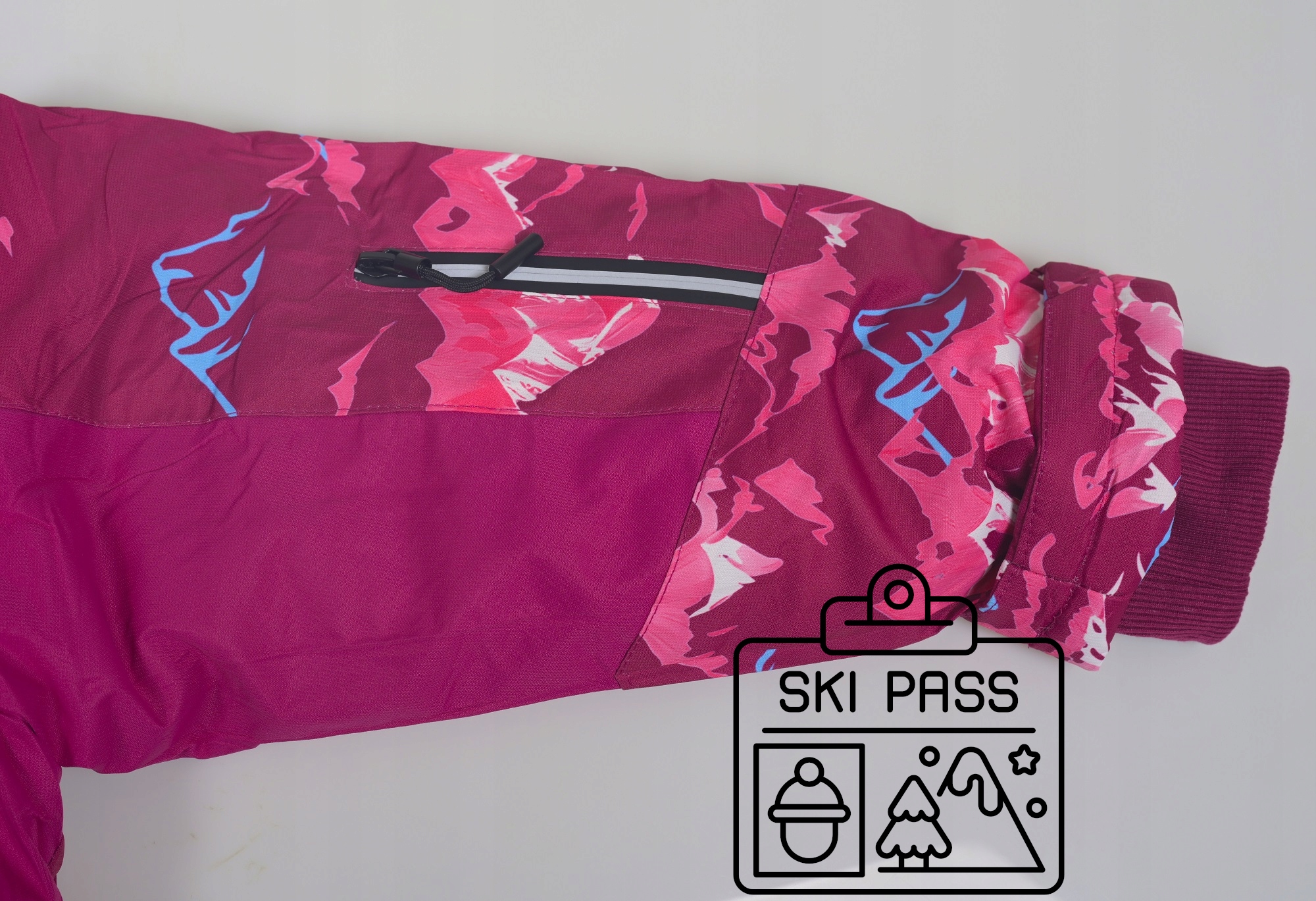 KOMBINEZON ZIMOWY 388-R16 JEDNOCZĘŚCIOWY PUCHOWY NARCIARSKI + POLAR 152 Rozmiar 152