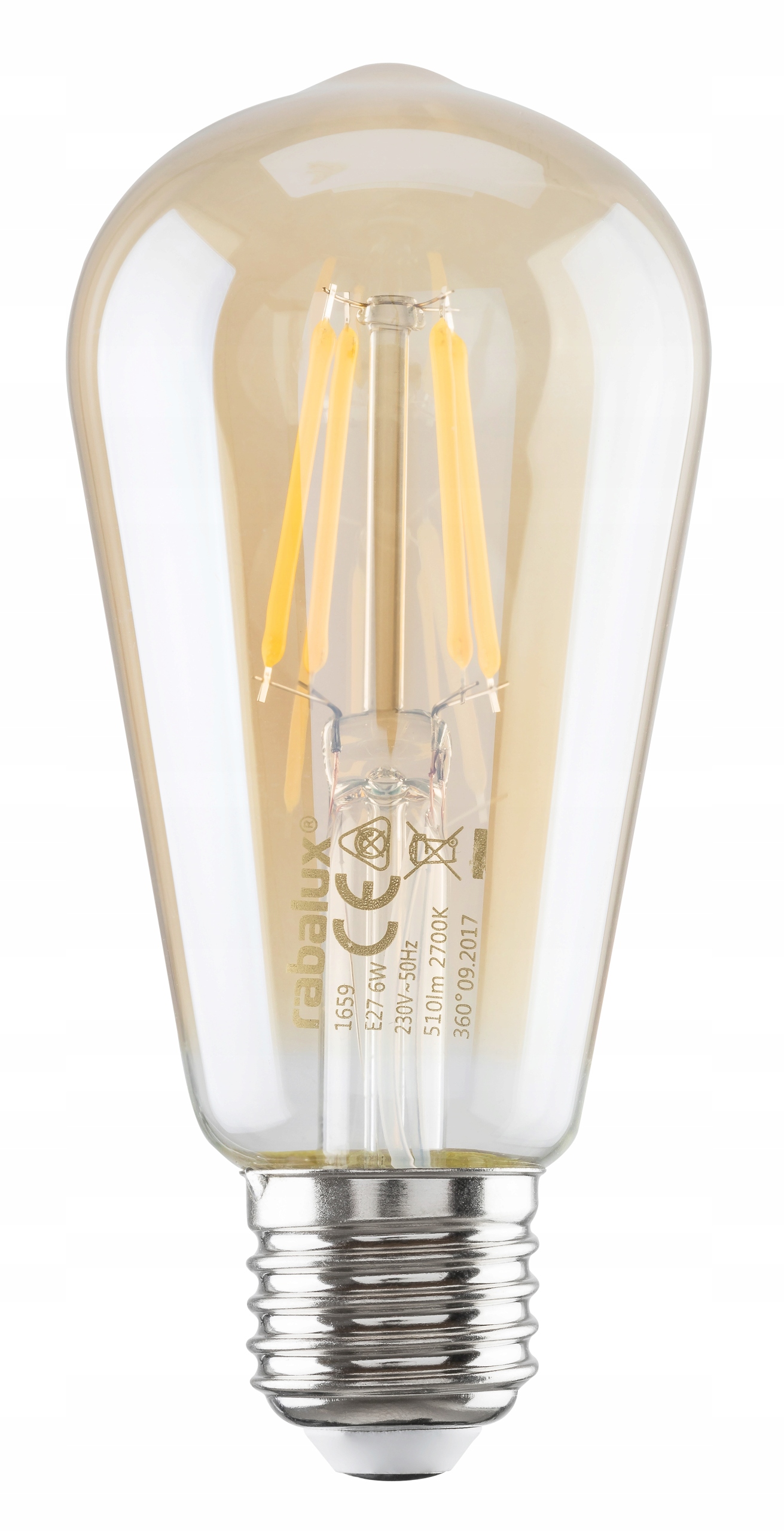 

Żarówka filament Led Vintage 6W E27 Edison 510Lm