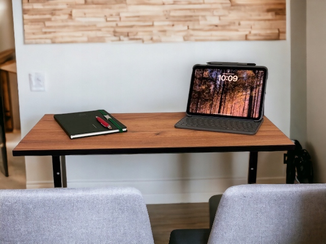 STÓŁ SKŁADANY STOLIK ROZKŁADANY WISZĄCY POMOCNICZY 76X38 DĄB CRAFT + CZARNY Marka Twogu