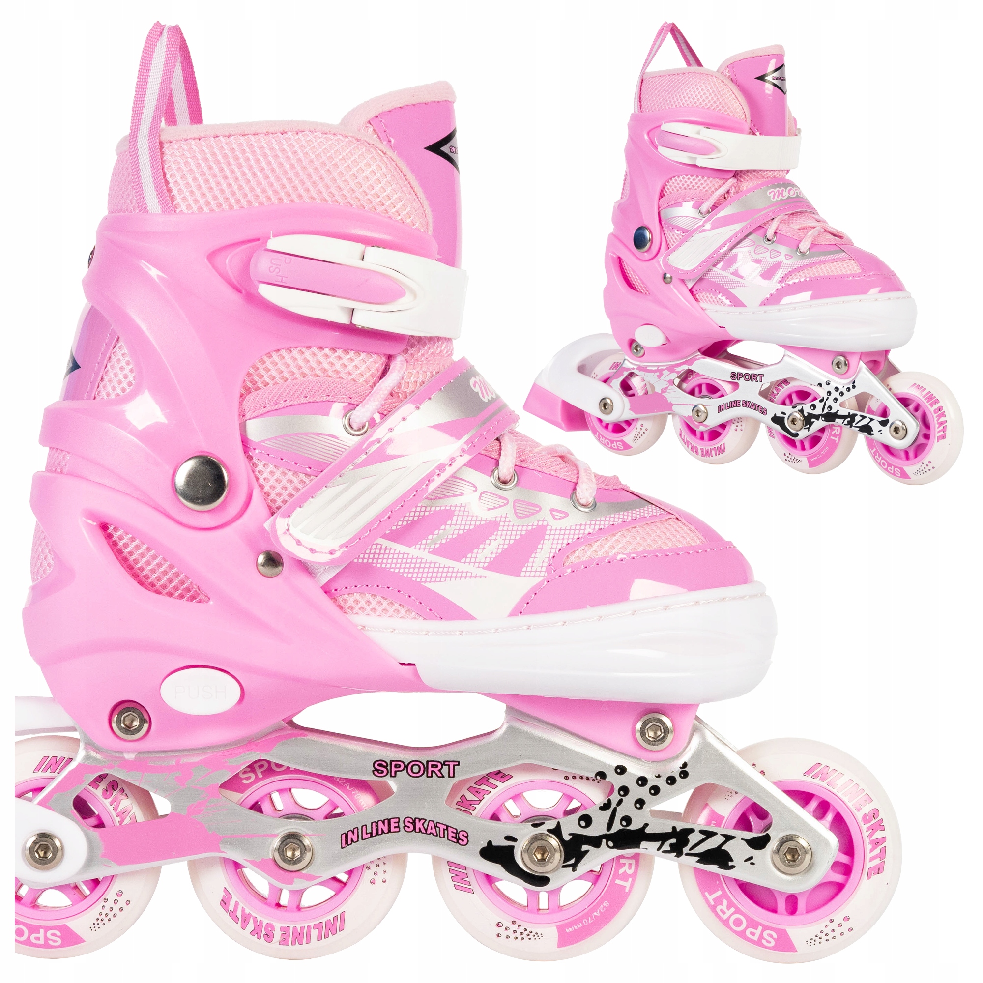 Rolki Dla Dziewczynki Multi colour Regulowane 30-33 Dzieci