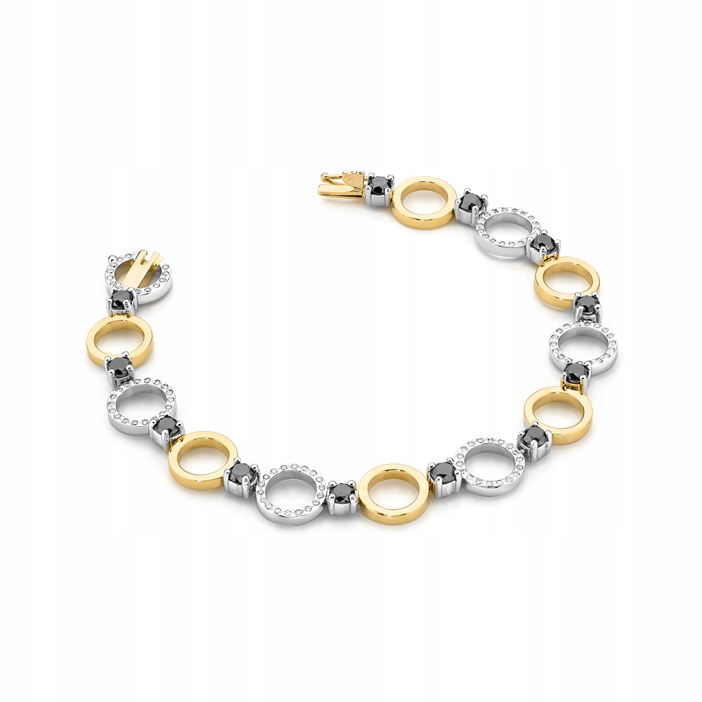 

Bransoletka 585 Dwukolorowa z Brylantami 2,6 ct