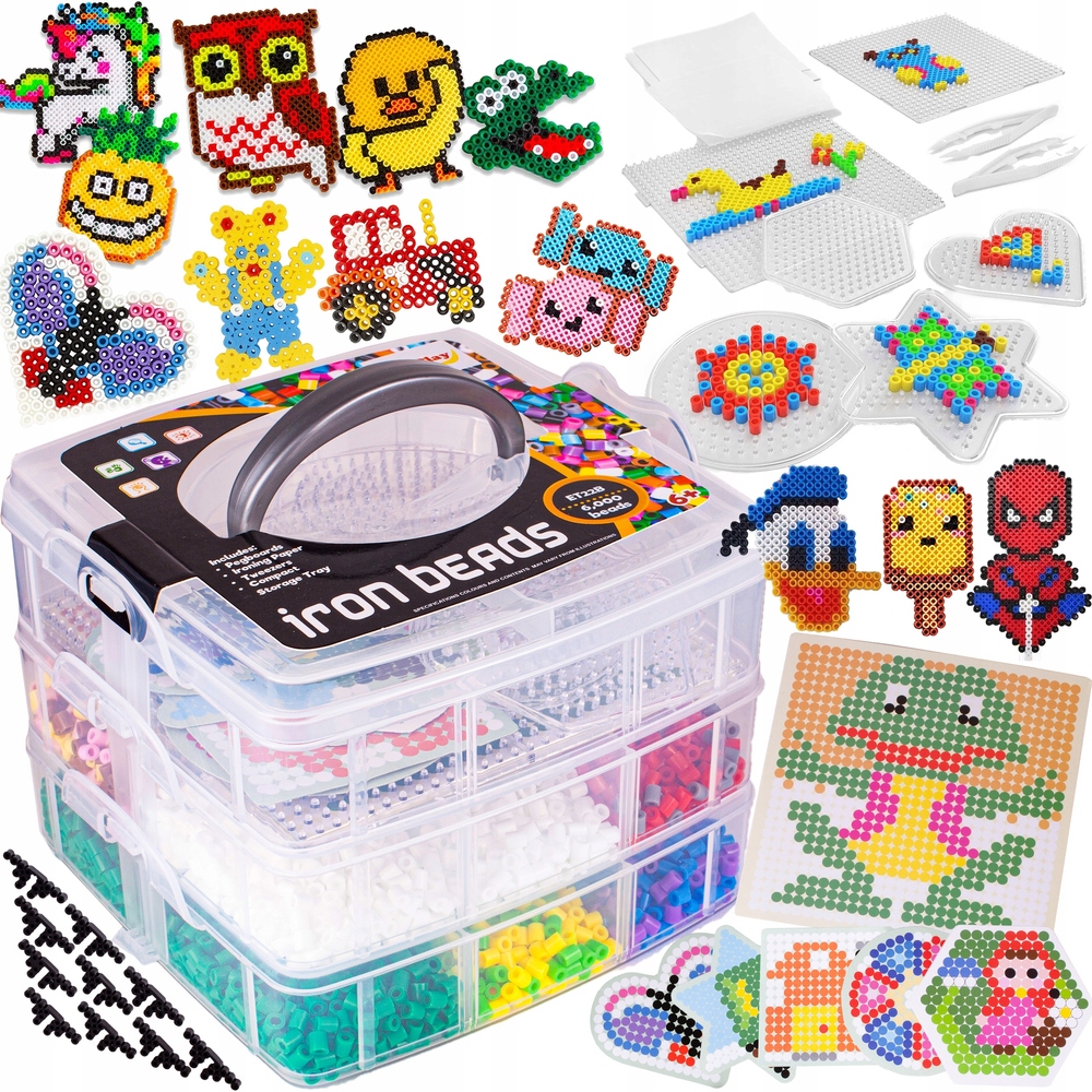 

Kuferek z Koralikami Do Prasowania 6000 elem.