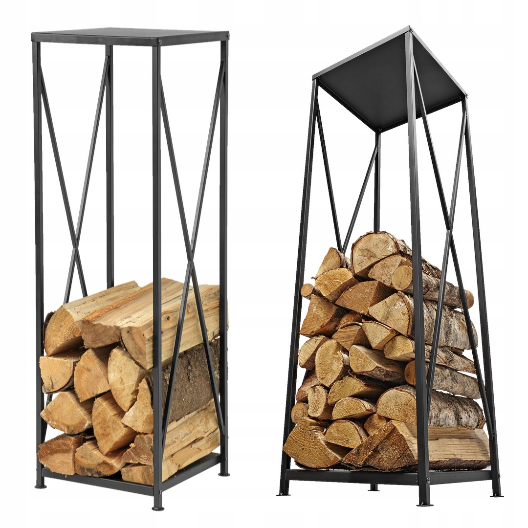 Stojak kosz pojemnik na drewno opałowe kominkowe