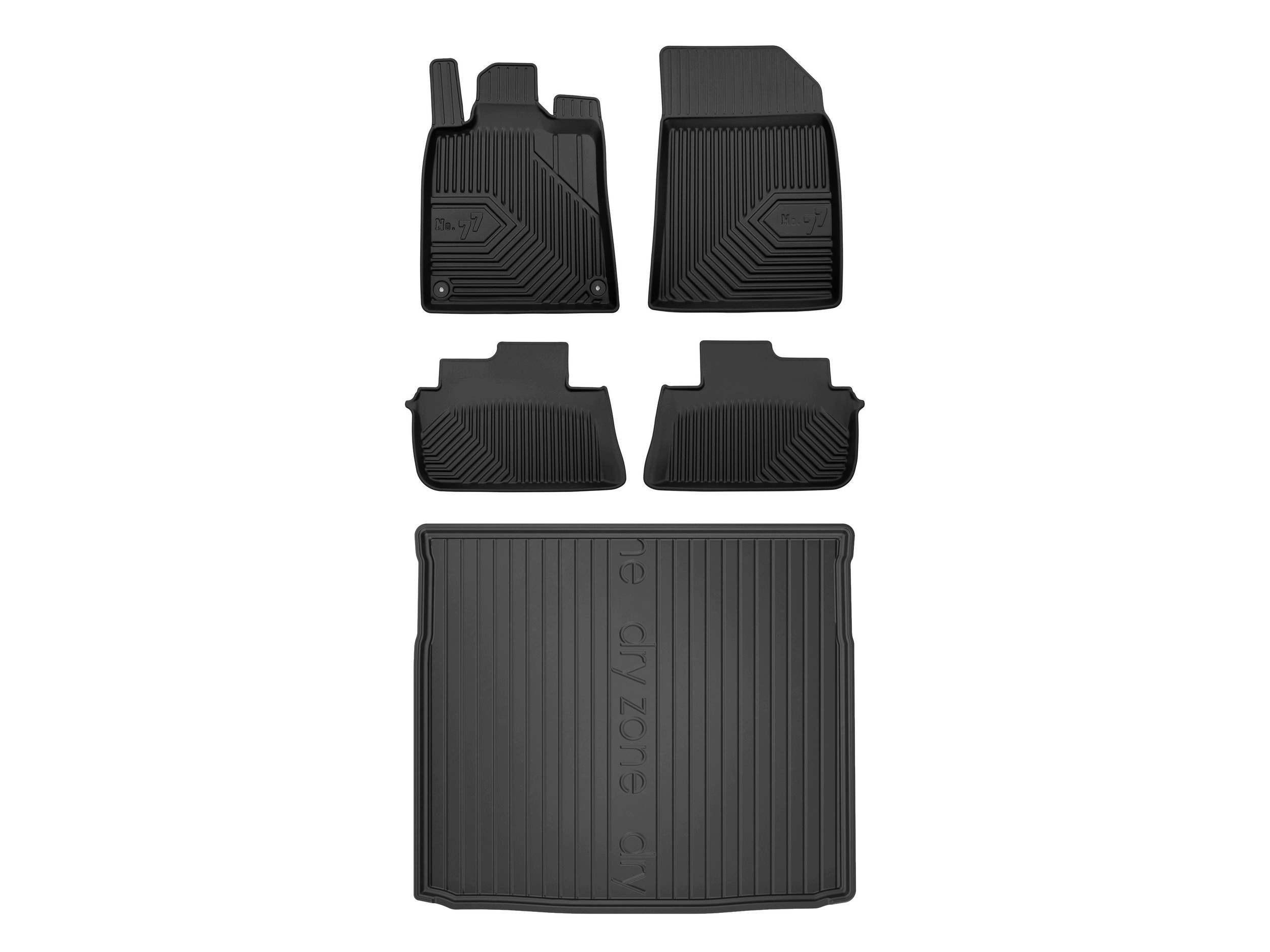 3D koberčeky rohož DryZone pre: Peugeot 407 2004-2011 kombi 5 kusov