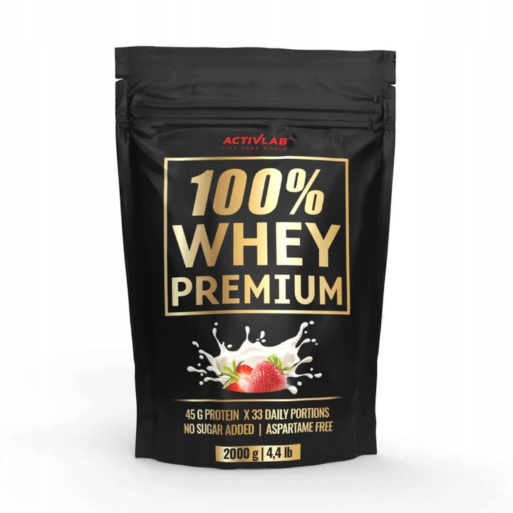 Activlab 100% Whey Premium 2000 g Jahoda Bílkoviny