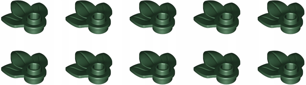 

Lego Roślina Liść C. Zielony 32607 6400754 10szt