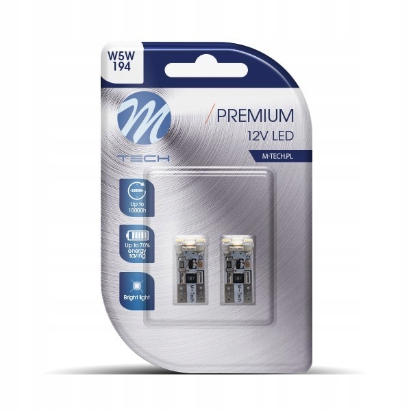 M-tech Premium LB329W 2szt. Żarówki samochodowe W5W Led Canbus