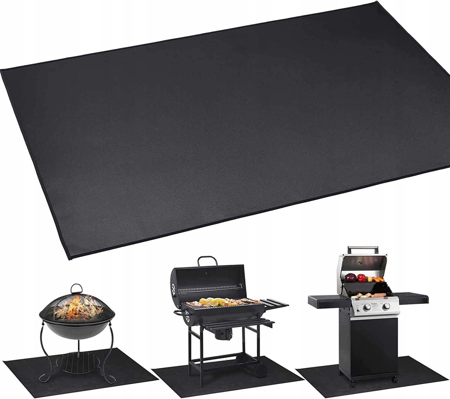 

Mata ochronna pod grill Bbq 120x100 cm ochronna