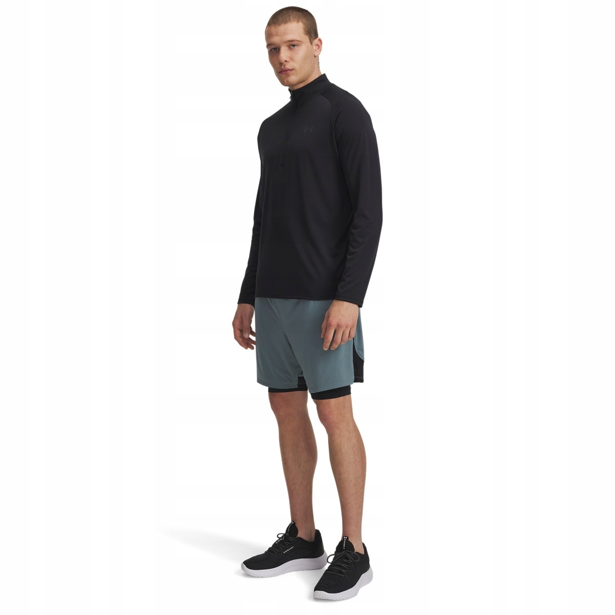Męskie spodenki treningowe Under Armour Tech Vent 2w1 niebieskie XXL
