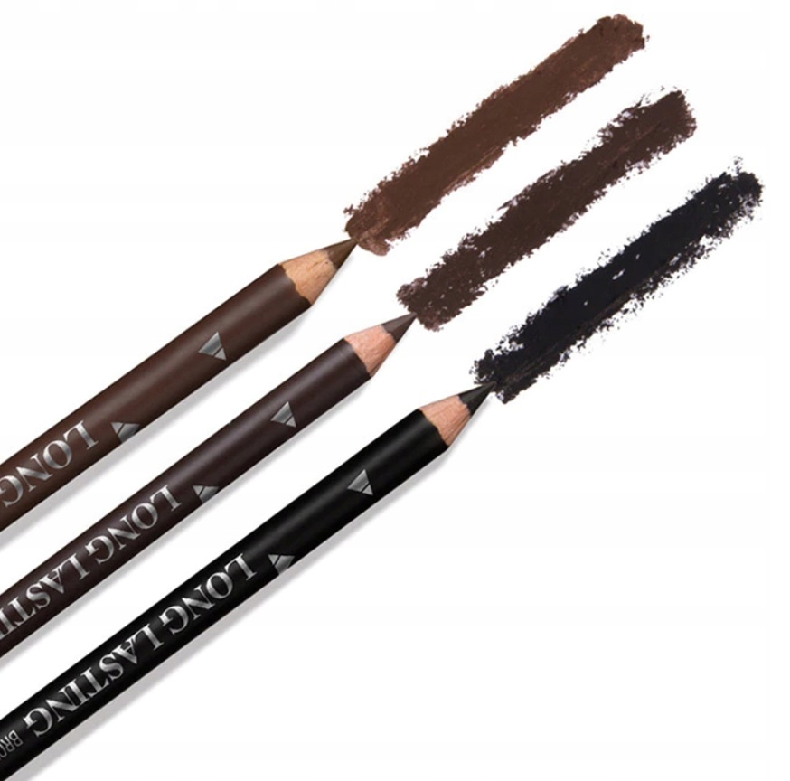 Kredka do brwi oczu makijaż permanentny brązowy