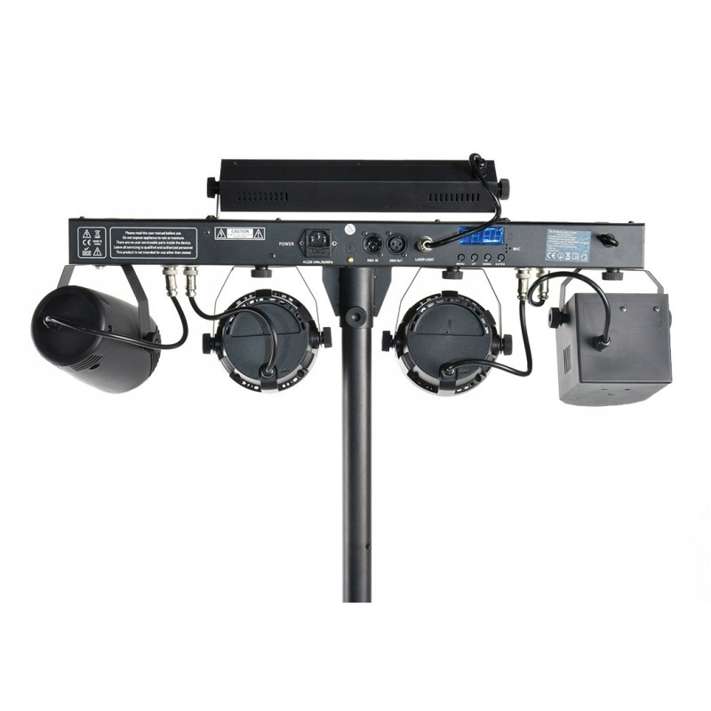 LIGHT4ME BELKA LASER STROBOSKOP LED PAR DERBY UV IR multiefekt Marka Light4Me