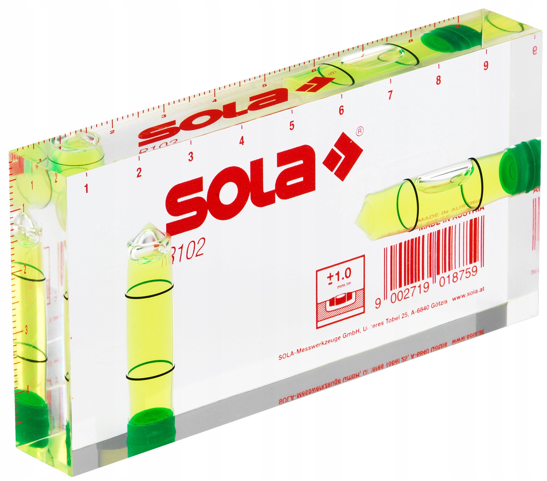 

Sola 01616101 Poziomica Blok Akrylowy 9,5 CM R102