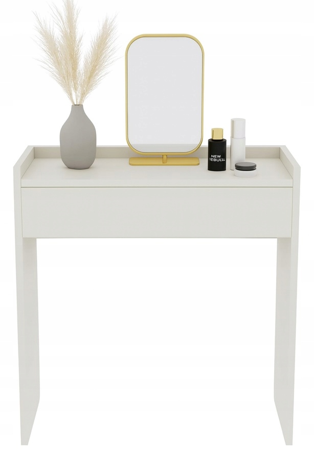 Toaletka s konzolou Nuvia Stand 75 kašmír, zásuvka na líčenie