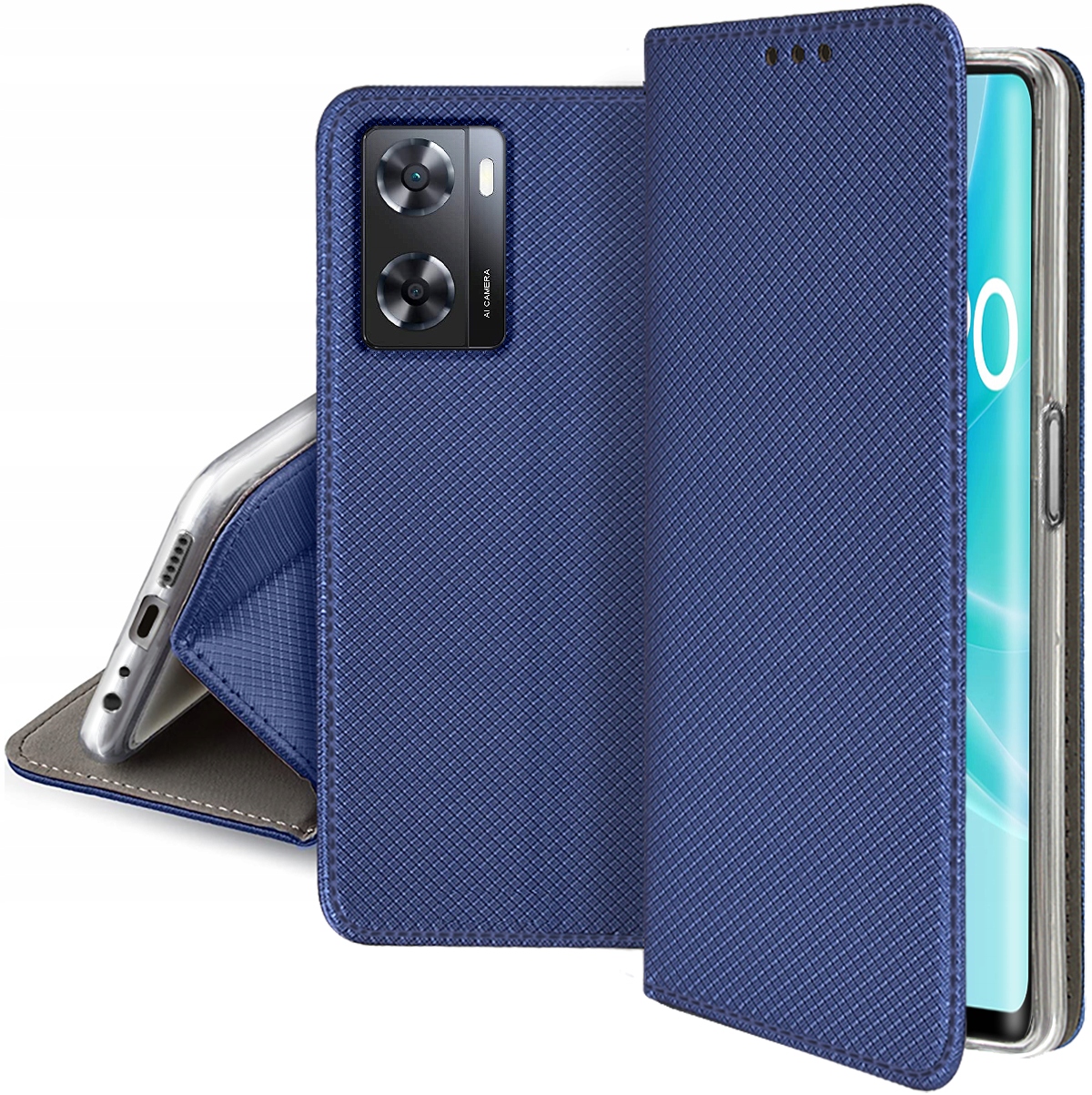 

Etui do Oppo A57 4G A57S Smart Magnet Szkło
