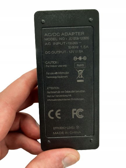 Zasilacz/Adapter 12V 5A + przewód Kod producenta URZ1169